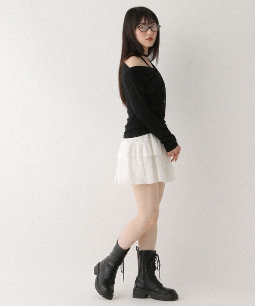 Heather(ヘザー)の「タイ付きドレープカットソー 577684(Tシャツ/カットソー・レディース・オフホワイト/グレー/ピンク/ブラック・FREE)」の13枚目の写真