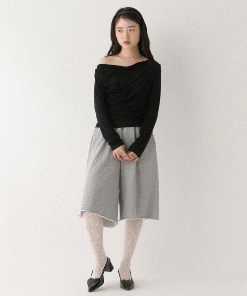 Heather(ヘザー)の「タイ付きドレープカットソー 577684(Tシャツ/カットソー・レディース・オフホワイト/グレー/ピンク/ブラック・FREE)」の17枚目の写真