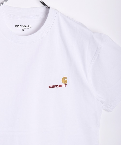 Carhartt WIP(カーハートダブリューアイピー)の「Carhartt WIP / カーハート ダブリューアイピー ワンポイントロゴ刺繍 半袖Tシャツ オーガニックコットン100%(Tシャツ/カットソー・メンズ・グリーン系その他/ホワイト/ブラック/チャコールグレー/グレー・M/L/XL/XXL/S)」の19枚目の写真