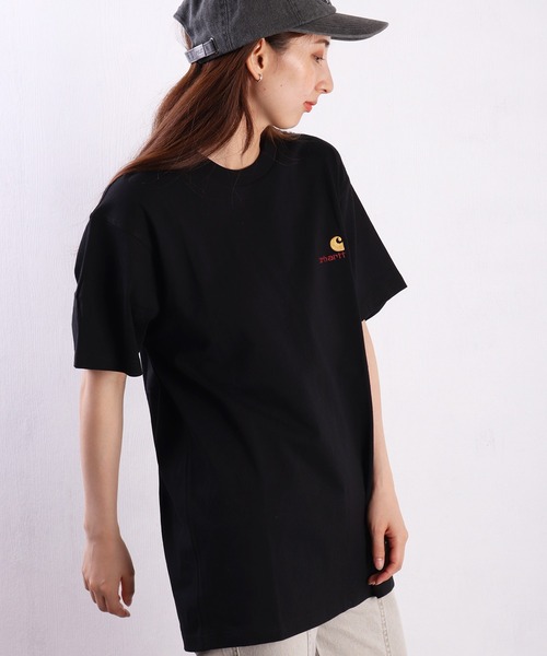 Carhartt WIP(カーハートダブリューアイピー)の「Carhartt WIP / カーハート ダブリューアイピー ワンポイントロゴ刺繍 半袖Tシャツ オーガニックコットン100%(Tシャツ/カットソー・メンズ・グリーン系その他/ホワイト/ブラック/チャコールグレー/グレー・M/L/XL/XXL/S)」の22枚目の写真