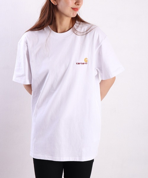 Carhartt WIP(カーハートダブリューアイピー)の「Carhartt WIP / カーハート ダブリューアイピー ワンポイントロゴ刺繍 半袖Tシャツ オーガニックコットン100%(Tシャツ/カットソー・メンズ・グリーン系その他/ホワイト/ブラック/チャコールグレー/グレー・M/L/XL/XXL/S)」の19枚目の写真