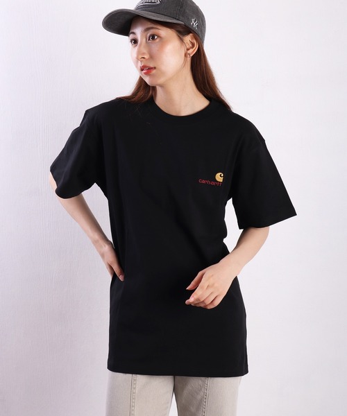 Carhartt WIP(カーハートダブリューアイピー)の「Carhartt WIP / カーハート ダブリューアイピー ワンポイントロゴ刺繍 半袖Tシャツ オーガニックコットン100%(Tシャツ/カットソー・メンズ・グリーン系その他/ホワイト/ブラック/チャコールグレー/グレー・M/L/XL/XXL/S)」の21枚目の写真