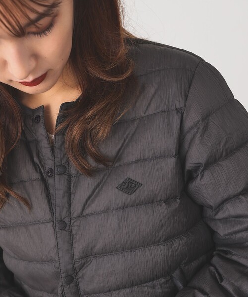 DANTON（ダントン）の「DANTON / INNER DOWN CREWNECK JACKET（ダウンジャケット/コート・レディース・ブラック・SMALL/MEDIUM）」の6枚目の写真