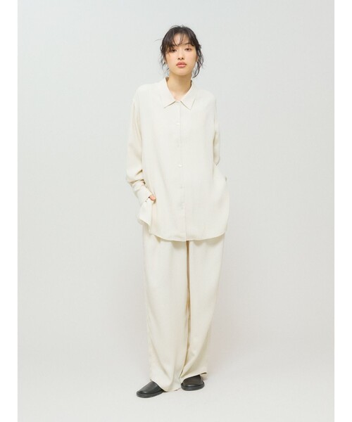 MIDIUMISOLID(ミディウミソリッド)の「MIDIUMISOLID for Ladies リラックスジャカードパンツ(その他パンツ・レディース・ブラック/アイボリー・FREE)」の13枚目の写真