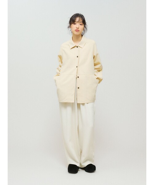 MIDIUMISOLID(ミディウミソリッド)の「MIDIUMISOLID for Ladies リラックスジャカードパンツ(その他パンツ・レディース・ブラック/アイボリー・FREE)」の15枚目の写真