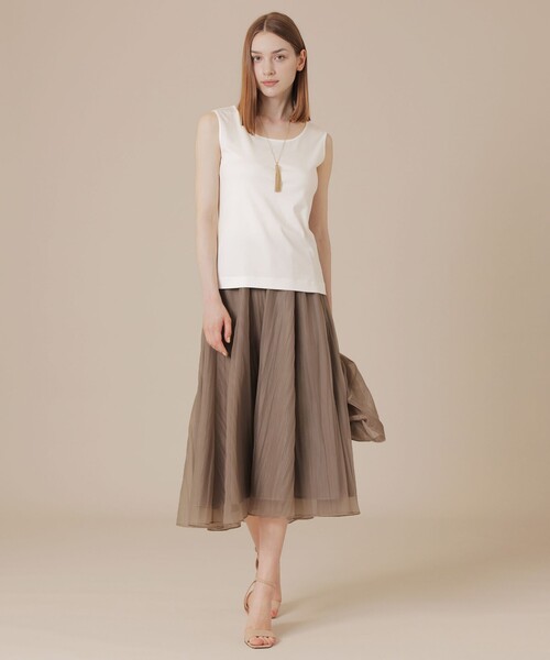 MACKINTOSH LONDON(マッキントッシュ ロンドン)の「【SUPER FINE LAB.】パウダーシュガーコットンタンクトップ(タンクトップ・レディース・ブラック/ホワイト・38)」の10枚目の写真