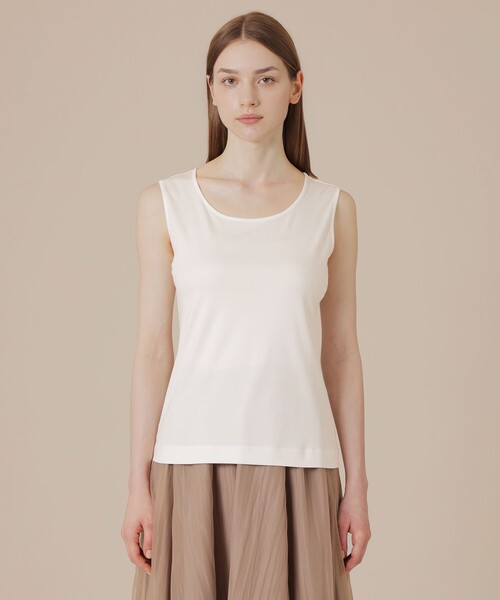 MACKINTOSH LONDON(マッキントッシュ ロンドン)の「【SUPER FINE LAB.】パウダーシュガーコットンタンクトップ(タンクトップ・レディース・ブラック/ホワイト・38)」の8枚目の写真