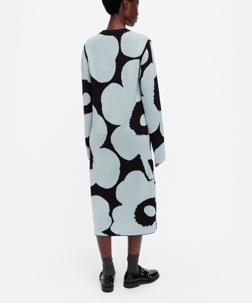 marimekkoワンピース セール】Ennallaan Unikko / knitted dress（ワンピース）｜marimekko
