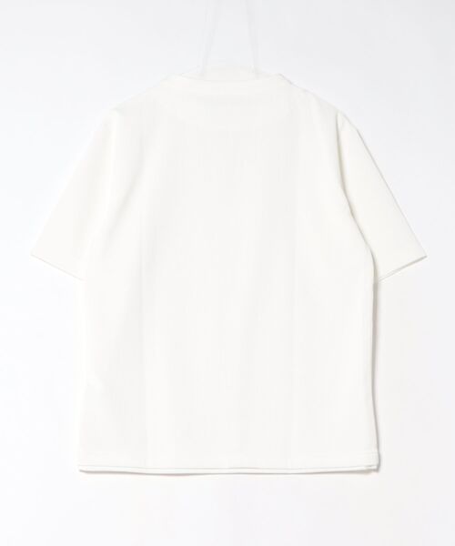 UNION STATION（ユニオンステーション）の「ふくれジャガード フェイクレイヤードキーネックT（Tシャツ/カットソー・メンズ・ブルー/グレー/ホワイト・M/L/LL）」の4枚目の写真