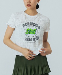 ROSE BUD | SHIRRING LOGO S/S TEE(Tシャツ/カットソー)