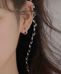 UP START（アップスタート）の「ブラックポイントデザインリングピアス/ペア(RO)（ピアス（両耳用））」