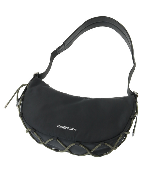 CONVERSE TOKYO(コンバーストウキョウ)の「LACE-UP CORD MOON SHOULDER BAG(ショルダーバッグ・レディース・ブラウン/カーキ/ブラック・FREE)」の13枚目の写真