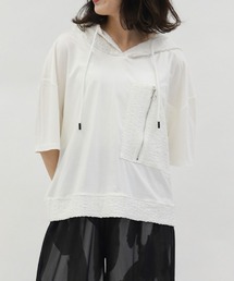 axes femme | 異素材切替パーカー(Tシャツ/カットソー)