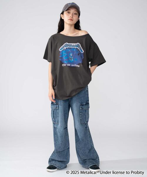 WEGO(ウィゴー)の「∴WEGO/Metallica別注オフショルビッグT(Tシャツ/カットソー・レディース・その他3/その他1/その他4/その他2・FREE)」の5枚目の写真
