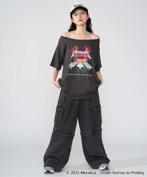 WEGO(ウィゴー)の「∴WEGO/Metallica別注オフショルビッグT(Tシャツ/カットソー・レディース・その他3/その他1/その他4/その他2・FREE)」の15枚目の写真