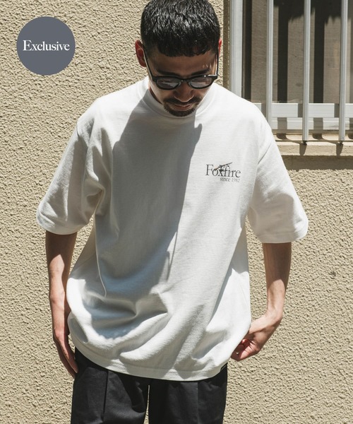 Foxfire(フォックスファイヤー)の「『別注』Foxfire×DOORS 釣り竿プリントTシャツ(Tシャツ/カットソー・メンズ・ブラック/ホワイト・MEDIUM/LARGE)」の1枚目の写真