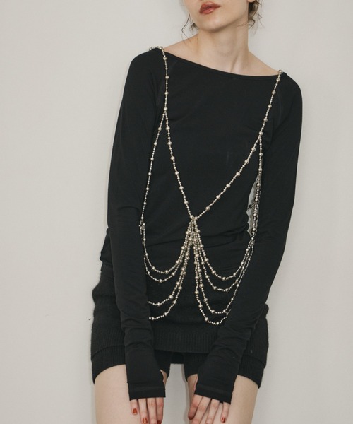 room153(ルームイチゴサン)の「ベーシックロングスリーブTOPS(Tシャツ/カットソー・レディース・ホワイト/ブラック/チャコールグレー/ミント・FREE)」の1枚目の写真