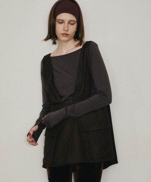 room153(ルームイチゴサン)の「ベーシックロングスリーブTOPS(Tシャツ/カットソー・レディース・ホワイト/ブラック/チャコールグレー/ミント・FREE)」の9枚目の写真