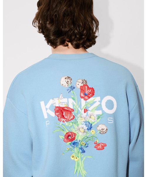 KENZO(ケンゾー)の「'KENZO Archive Bouquet' エンブロイド カーディガン(カーディガン/ボレロ・メンズ・ブルー系その他・MEDIUM)」の1枚目の写真