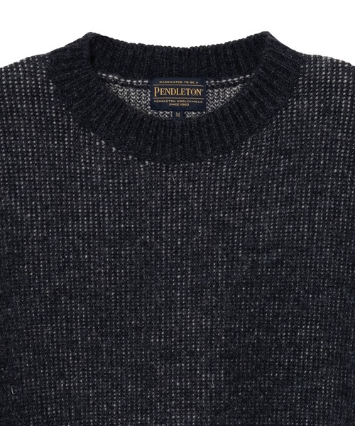 PENDLETON(ペンドルトン)の「PENDLETON/ペンドルトン シェットランドウール 5ゲージ クルーネックプルオーバー(ニット/セーター・メンズ・アイボリー/ブラック/タン・MEDIUM/LARGE)」の13枚目の写真