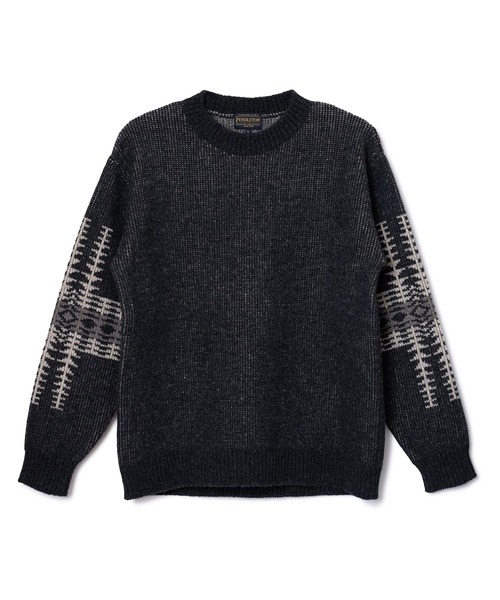 PENDLETON(ペンドルトン)の「PENDLETON/ペンドルトン シェットランドウール 5ゲージ クルーネックプルオーバー(ニット/セーター・メンズ・アイボリー/ブラック/タン・MEDIUM/LARGE)」の14枚目の写真