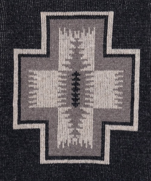PENDLETON(ペンドルトン)の「PENDLETON/ペンドルトン シェットランドウール 5ゲージ クルーネックプルオーバー(ニット/セーター・メンズ・アイボリー/ブラック/タン・MEDIUM/LARGE)」の15枚目の写真