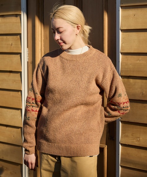 PENDLETON(ペンドルトン)の「PENDLETON/ペンドルトン シェットランドウール 5ゲージ クルーネックプルオーバー(ニット/セーター・メンズ・アイボリー/ブラック/タン・MEDIUM/LARGE)」の16枚目の写真