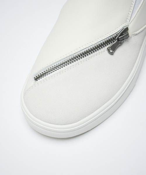 5351 POUR LES HOMMES（ゴーサンゴーイチプールオム）の「スイッチング ジップレザー スニーカー（スニーカー・メンズ・ブラック/ホワイト・44/43/42/41/40）」の13枚目の写真