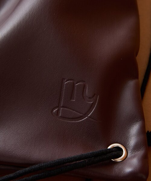 mystic（ミスティック）の「フェイクレザーナップサック（バックパック/リュック・レディース・ブラウン/ブラック・ONE SIZE）」の15枚目の写真