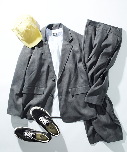 FREAK'S STORE（フリークスストア）の「限定展開 Urban Comfortable リラックスフィット ウールライク セットアップ /ジャケット/スラックス（テーラードジャケット・メンズ・ブラック/グレー/ブラウン・LARGE/MEDIUM/SMALL）」の8枚目の写真