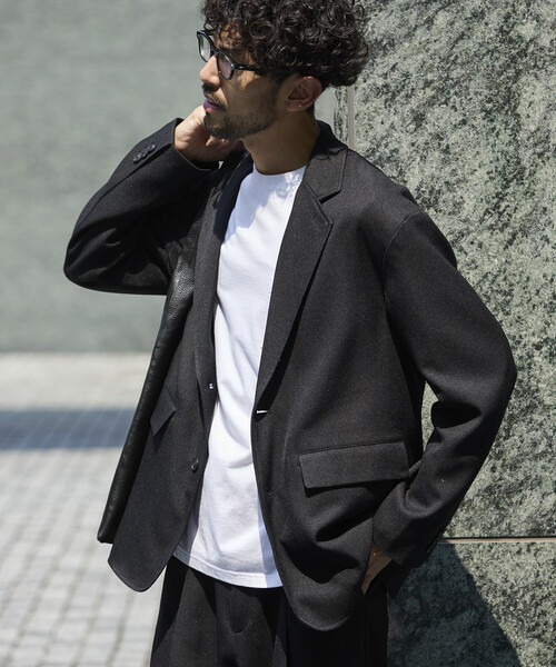 FREAK'S STORE（フリークスストア）の「限定展開 Urban Comfortable リラックスフィット ウールライク セットアップ /ジャケット/スラックス（テーラードジャケット・メンズ・ブラック/グレー/ブラウン・LARGE/MEDIUM/SMALL）」の20枚目の写真