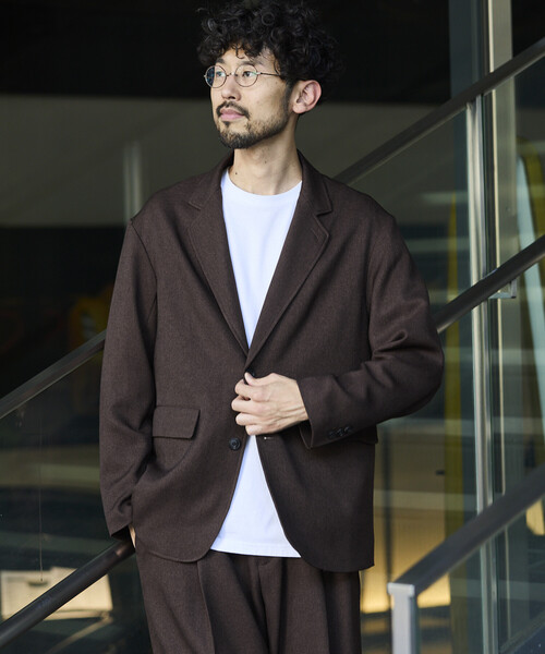 【値下不可】ジャケットコート　スラックス　セットアップ URBAN SQUARE セットアップ ストレッチ 伸びる 伸縮 接触冷感