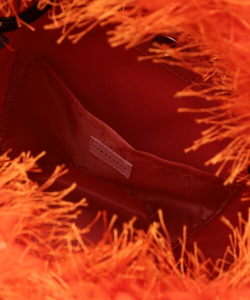 THE SHOP TK （ザ ショップ ティーケー ）の「フリンジボア巾着バッグ（ショルダーバッグ・レディース・オレンジ/ブラック・00）」の16枚目の写真