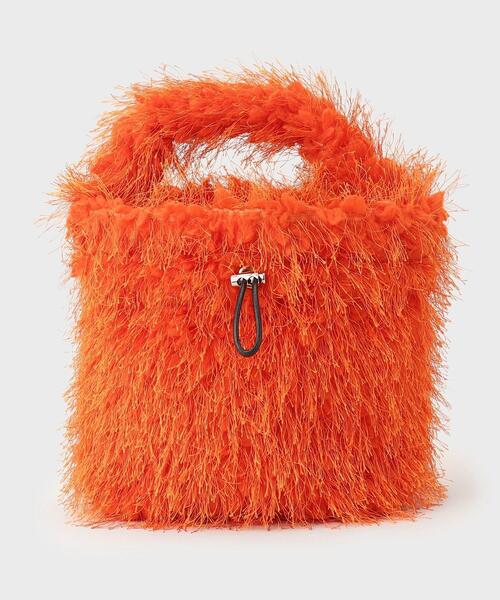 THE SHOP TK （ザ ショップ ティーケー ）の「フリンジボア巾着バッグ（ショルダーバッグ・レディース・オレンジ/ブラック・00）」の19枚目の写真