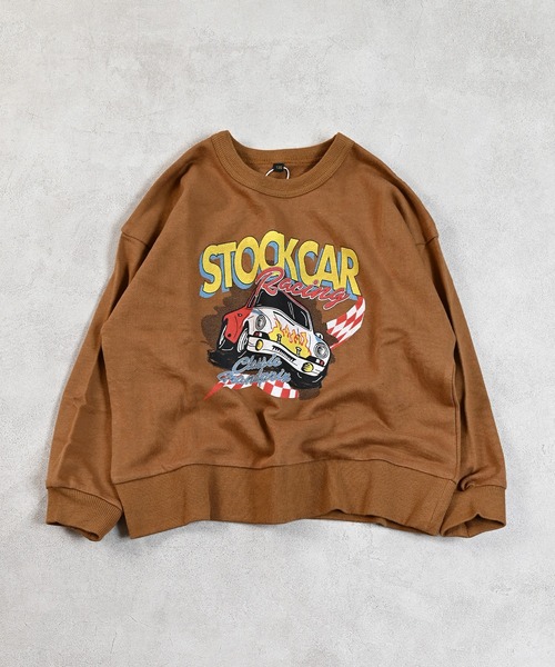 Life Support Products(ライフサポートプロダクツ)の「裏毛プリントトレーナー(スウェット・キッズ・マスタード/チャコール/ラベンダー/パープル/ホワイト系その他/ブラウン/グリーン/ターコイズブルー/オフホワイト/ブラック・80/90/95/100/110/120/130/140/150)」の6枚目の写真