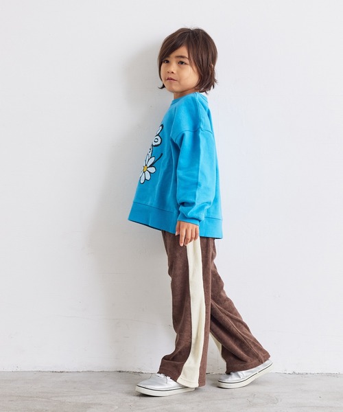 Life Support Products(ライフサポートプロダクツ)の「裏毛プリントトレーナー(スウェット・キッズ・マスタード/チャコール/ラベンダー/パープル/ホワイト系その他/ブラウン/グリーン/ターコイズブルー/オフホワイト/ブラック・80/90/95/100/110/120/130/140/150)」の11枚目の写真