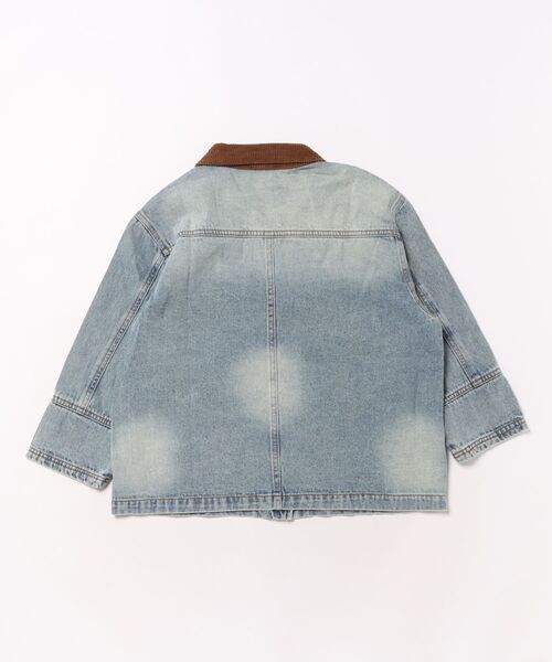 aimoha（アイモハ）の「【aimoha-KIDS-】コーデュロイ襟 デニムジャケット（デニムジャケット・キッズ・ブルー・160/150/140/130/120）」の11枚目の写真
