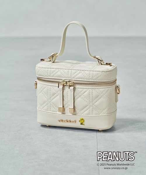 セール】2025秋冬新作 PEANUTSデザインキルティングミニバッグ
