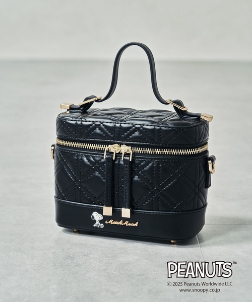 セール】2025秋冬新作 PEANUTSデザインキルティングミニバッグ