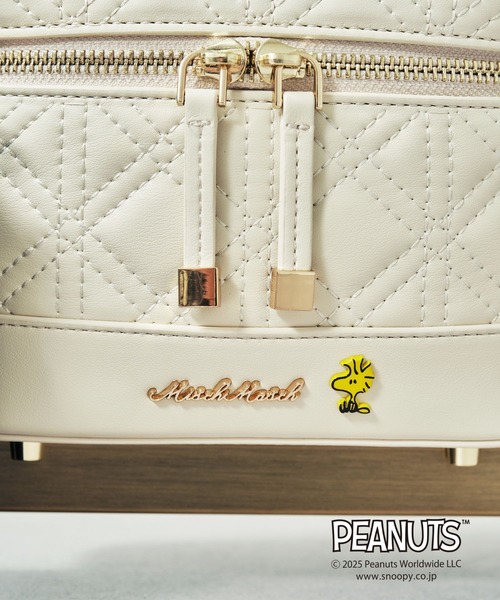 セール】2025秋冬新作 PEANUTSデザインキルティングミニバッグ
