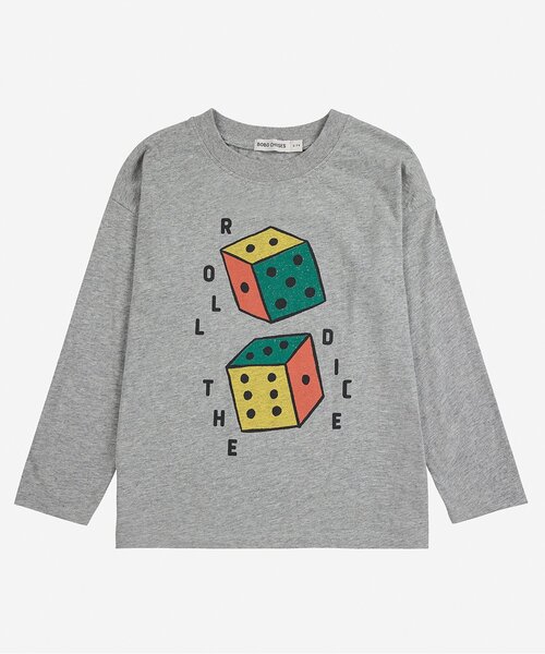 BOBO CHOSES（ボボショーズ）の「Roll The Dice長袖Ｔシャツ【キッズ】（Tシャツ/カットソー・キッズ・グレー・100/110/120/130/140）」の2枚目の写真