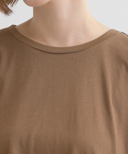 grove(グローブ)の「後ろ姿で魅せる バックドロストシャーリングTシャツ(Tシャツ/カットソー・レディース・ライトグレー/ブラック/ブラウン系・05/01/02/03/04)」の19枚目の写真