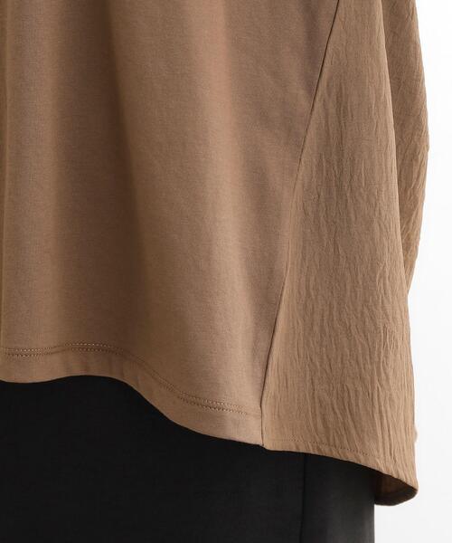 grove(グローブ)の「後ろ姿で魅せる バックドロストシャーリングTシャツ(Tシャツ/カットソー・レディース・ライトグレー/ブラック/ブラウン系・05/01/02/03/04)」の22枚目の写真
