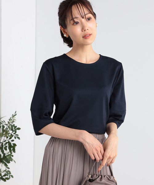 GALLORIA(ギャローリア)の「ランタンスリーブプルオーバー(Tシャツ/カットソー・レディース・ライトブルー/アイボリー/ネイビー・LL/L/M/S)」の1枚目の写真