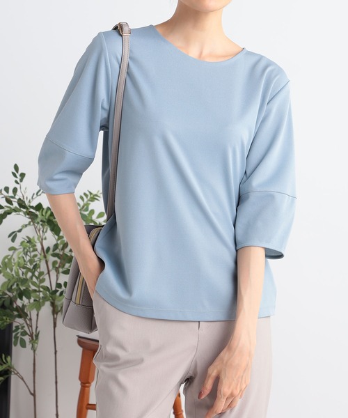 GALLORIA(ギャローリア)の「ランタンスリーブプルオーバー(Tシャツ/カットソー・レディース・ライトブルー/アイボリー/ネイビー・LL/L/M/S)」の3枚目の写真