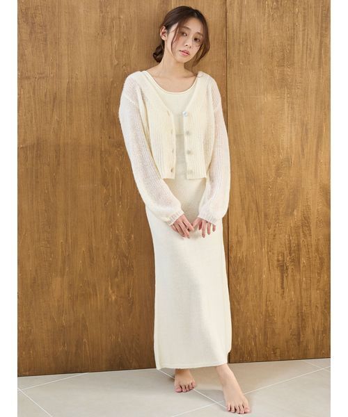 スナイデルホーム　ワンピース　パジャマ モヘア風ワンピース（ルームウェア/パジャマ）｜SNIDEL HOME