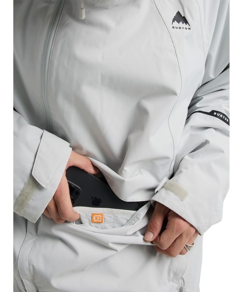 BURTON（バートン）の「Burton Reserve 2L リラックス アノラック ジャケット（その他アウター・メンズ・ライトグレー/ベージュ×ブラック・M/L/S）」の20枚目の写真