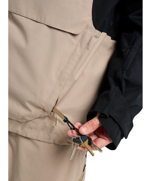 BURTON（バートン）の「Burton Reserve 2L リラックス アノラック ジャケット（その他アウター・メンズ・ライトグレー/ベージュ×ブラック・M/L/S）」の9枚目の写真