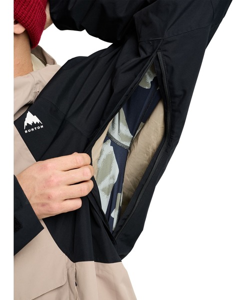 BURTON（バートン）の「Burton Reserve 2L リラックス アノラック ジャケット（その他アウター・メンズ・ライトグレー/ベージュ×ブラック・M/L/S）」の10枚目の写真