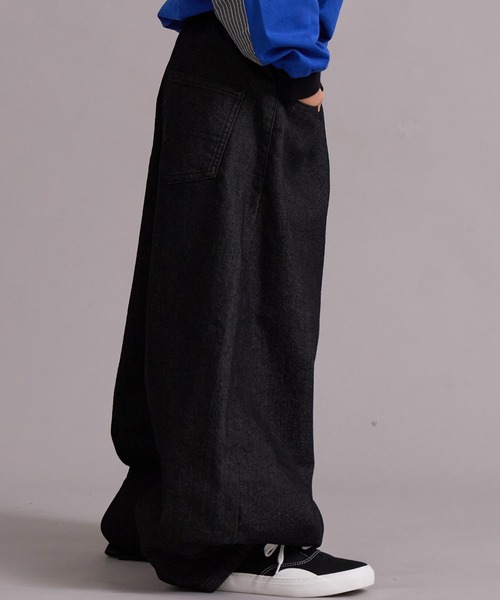 PAIRMANON STREET（ペアマノンストリート）の「カーブ デニム パンツ【PAIRMANON STREET】（デニムパンツ・キッズ・ブラック/ブルー/インディゴブルー・160/150/110/100/90/140/130/120）」の14枚目の写真